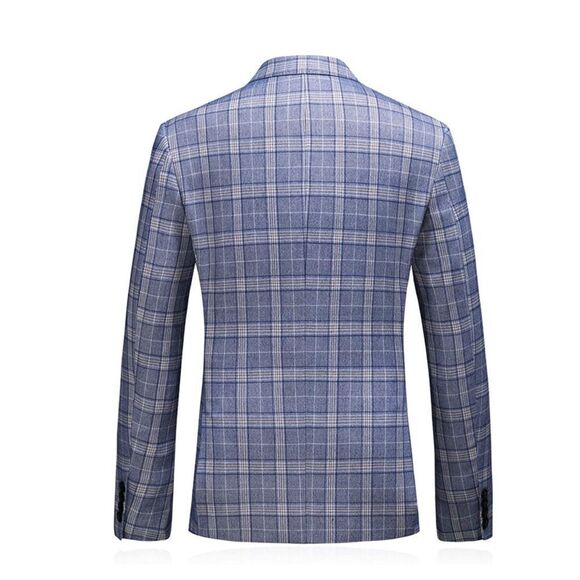 Men’s Mogu Plaid Suit Jacket and Vest Set Size 30 NWT - Picture 15 of 16
